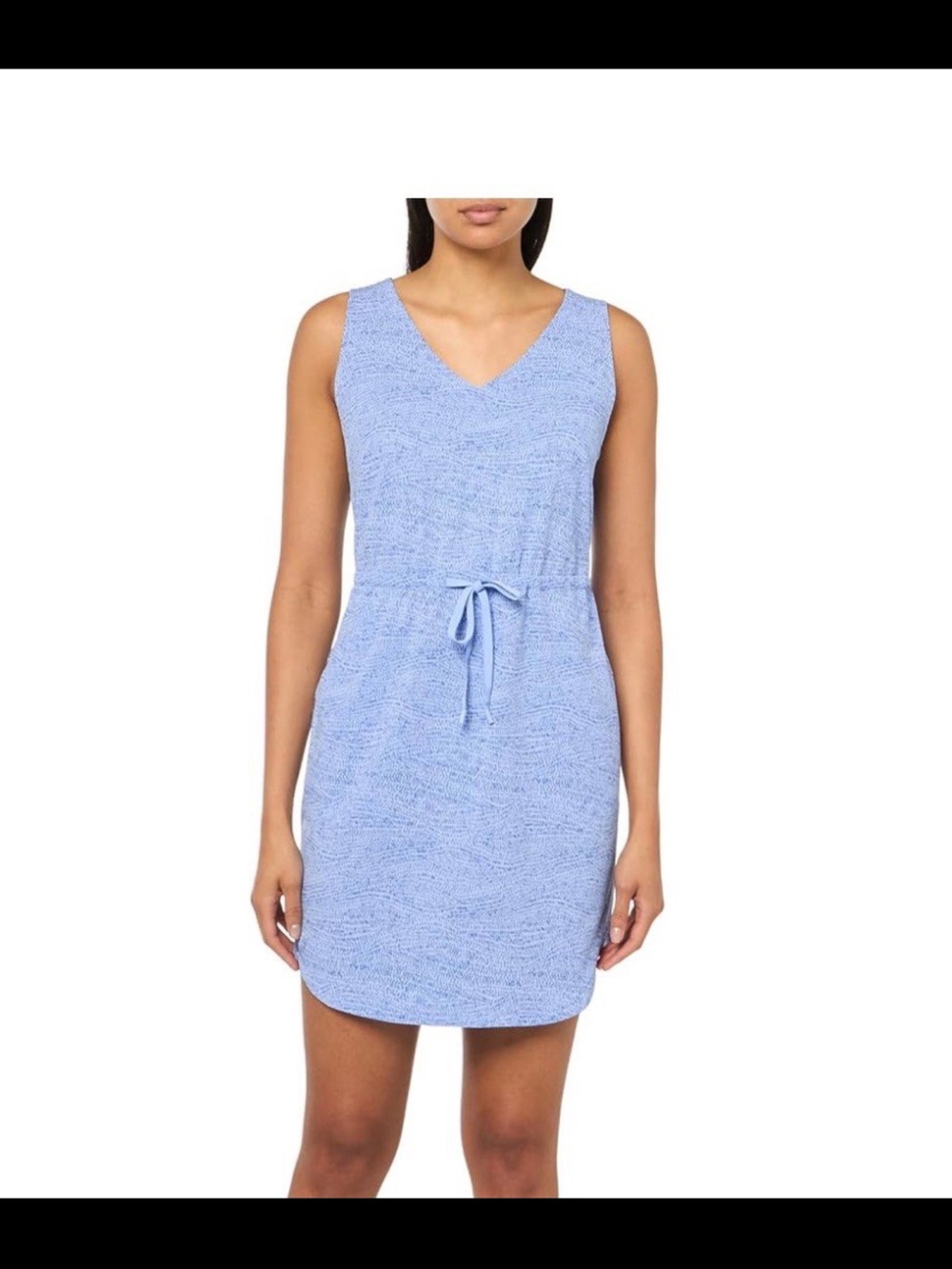 Eddie Bauer Sky Blue Sleeveless V‑Neck Swim Coverup